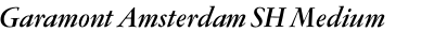 Garamont Amsterdam SH Medium Italic